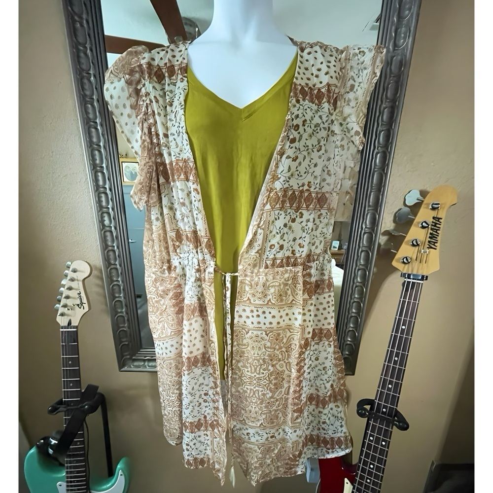 Davi & Dani Open Komono in Plus 3X + Drawstring and Pockets NWOT - Picture 11 of 17